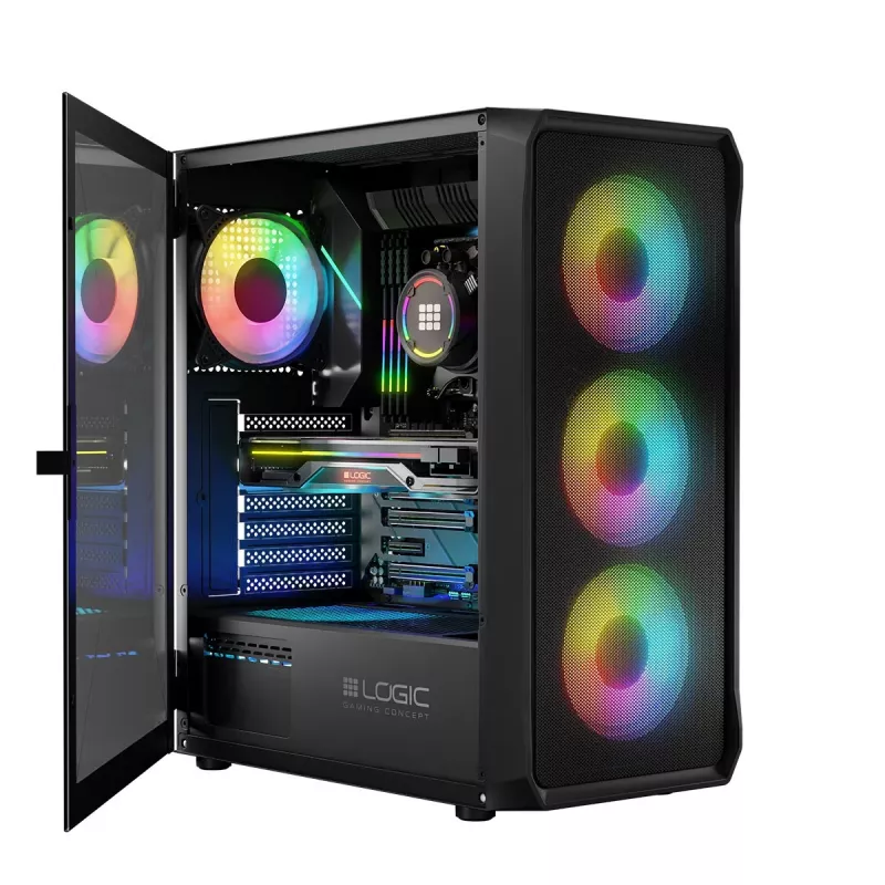 Obudowa komputerowa Logic Concept Portos ARGB ATX Czarna
