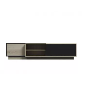 Cama szafka TV SIGMA1 180 dąb dąb sonoma/czarny połysk