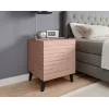 Szafka nocna cama meble NOVA 44x40x52 cm róż mat, 1 szuflada, rama 16 mm