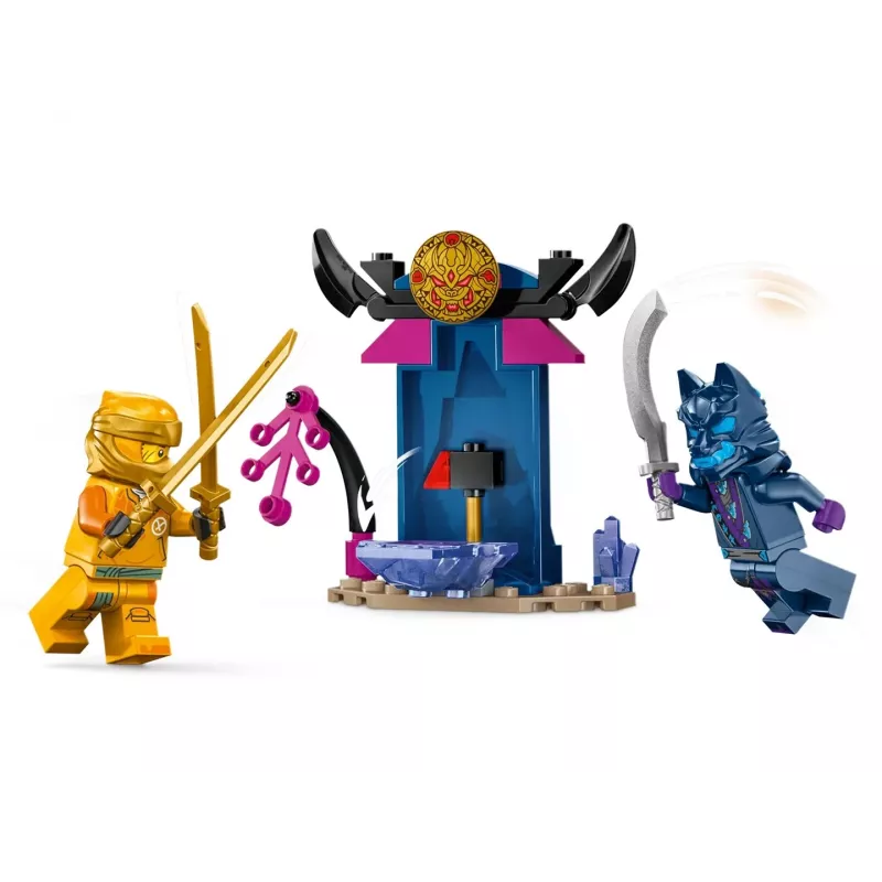 LEGO NINJAGO Arin’s Battle Mech — figurka akcji ninja, zabawka dla chłopców i dziewczynek od 4 lat, zestaw Dragons Rising z minifigurką Arin i mini Katą