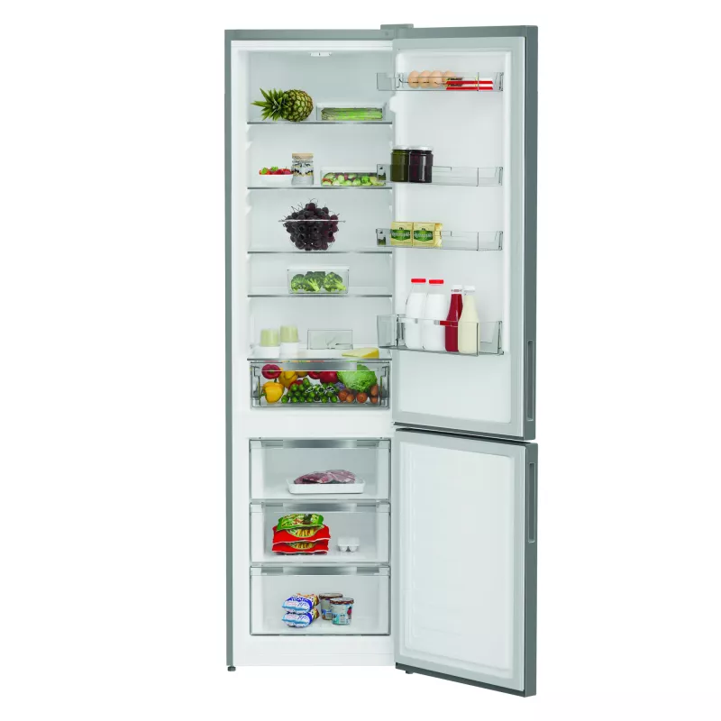 INDESIT INKS 1401 S4E | Klasa efektywności energetycznej E | Wolnostojąca | Combi | Wysokość 202.5 cm | Pojemność netto chłodziarki 266 L | Pojemność netto zamrażarki 120 L | 38 dB | Srebrny