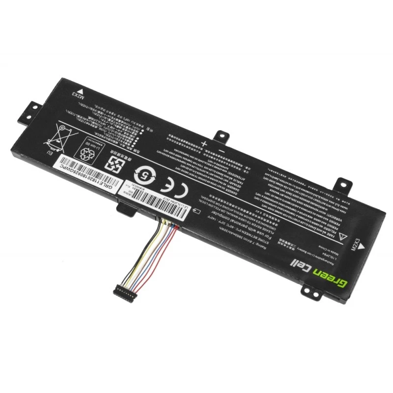 Bateria zielony Cell LE118 do Lenovo Ideapad 310-15 (7.6V, 3500mAh, 4-ogniwowa, LiPo, czarna)