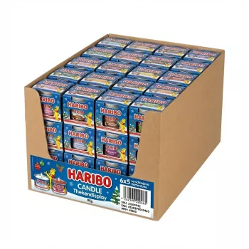 Haribo Candy Display A1805 85g (6×5) Winter Scents – ekspozytor na ladę zawierający 30 opakowań