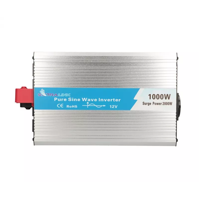 Przetwornica napięcia Extralink OPIP-1000W 12V 230V 1000W czysty sinus