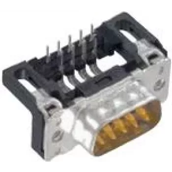 Złącze przewodowe Harting 09 65 362 6812 czarno-srebrne