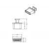 Osłona zabezpieczająca gniazdo DeLOCK 64013 USB Type-C Czarny