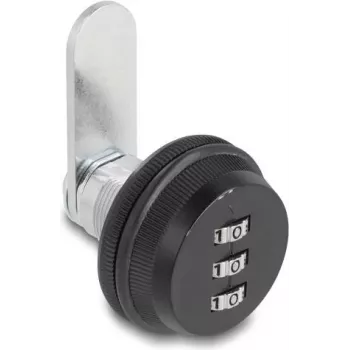 Zamek Navilock 20943 z tworzywa sztucznego i stali, czarno-srebrny, 37 mm, 130 g