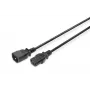 Przedłużacz zasilania Typ IEC C14/IEC C13 M/F czarny 1,8m