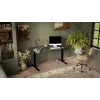 Biurko cama meble MOON LONG z elektryczną regulacją wysokości 150x80 cm, prostokątny blat z płyty wiórowej, zakres wysokości 72–120 cm, czarny/antracytowy