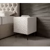 Zestaw szafek nocnych Cama Meble HOLE — 2 szt., 44×40,5×53,5 cm, biały mat, MDF/płyta wiórowa, rama 16 mm