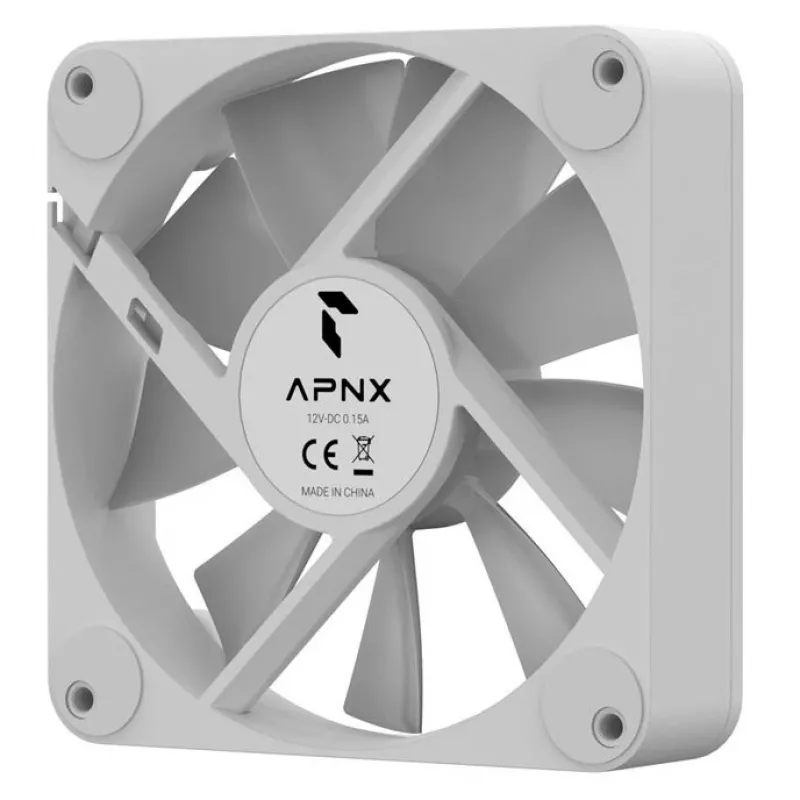 Wentylator chłodzący APNX FP1-Q 120 PWM ARGB-WT 120mm, sterowanie PWM, podświetlenie ARGB, biała ramka
