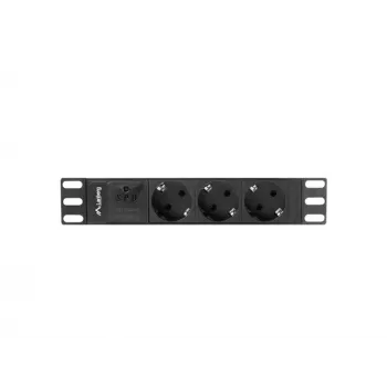 LANBERG LISTWA ZASILAJĄCA 10 RACK (1U, 16A, 3X SHUKO)