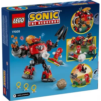 LEGO zestaw konstrukcyjny Sonic the Hedgehog 77005 Knuckles kontra Dr Eggman Egg Crusher Mech, 350 szt., wiek 8+