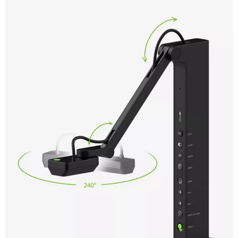 Kamera dokumentacyjna IPEVO VZ‑R ULTRA (13 MP, 25.4 / 3.06 mm CMOS, USB‑C, HDMI, Czarny)