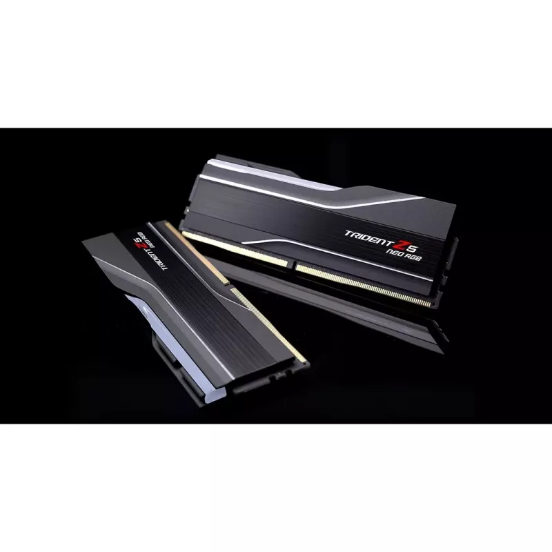 G.Skill Trident Z5 Neo RGB - DDR5 - Kit - 32GB: 2 x 16GB - DIMM 288-PIN - 6400 MHz / PC5-51200 - CL32 - on-die ECC - mattschwarz (F5-6400J3239G16GX2-T