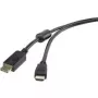 Kabel wideo audio DisplayPort na HDMI Renkforce 1,8 m — Cyfrowe połączenie ze źródła DP do wyświetlacza HDMI