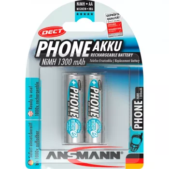 Ansmann Phone DECT NiMH akumulator, (AA), 1300 mAh, opakowanie 2 szt. (5030802)