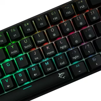 Klawiatura mechaniczna White Shark Shinobi-2 Czarny układ US z przełącznikami Brown