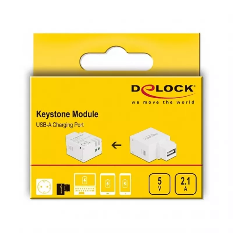 Moduł Keystone USB Type-A Port ładowania DeLOCK 87791