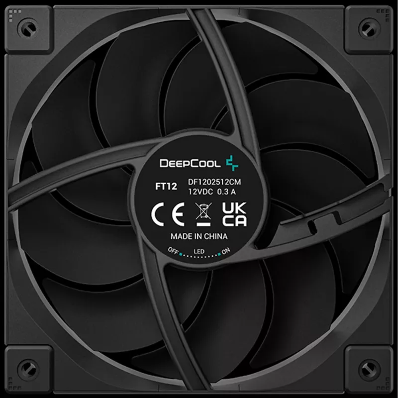 Deepcool FT12 Wentylator obudowy 120 mm - Czarny