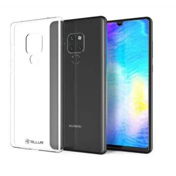 Silikonowe etui na telefon Tellur dla Huawei Mate 20 — przezroczyste, smukłe etui ochronne