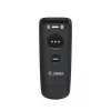 Ręczny czytnik kodów kreskowych Zebra CS60 1D/2D LED bezprzewodowy IP65 czarny, Bluetooth/USB, zasięg 100 m, 83 g