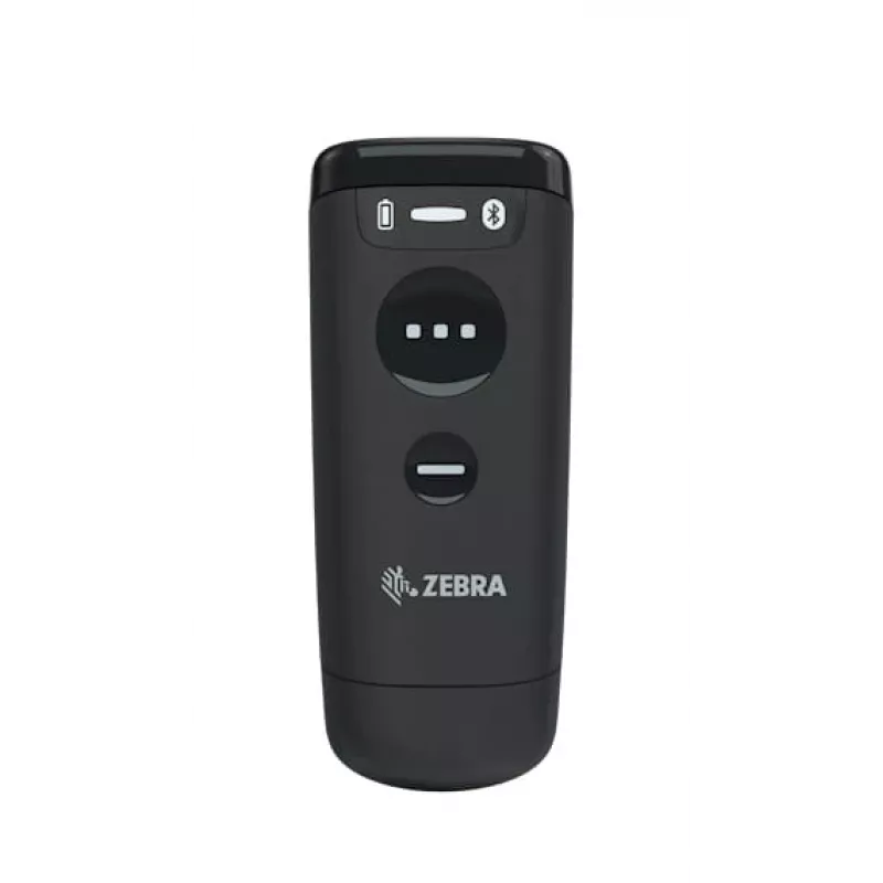 Ręczny czytnik kodów kreskowych Zebra CS60 1D/2D LED bezprzewodowy IP65 czarny, Bluetooth/USB, zasięg 100 m, 83 g