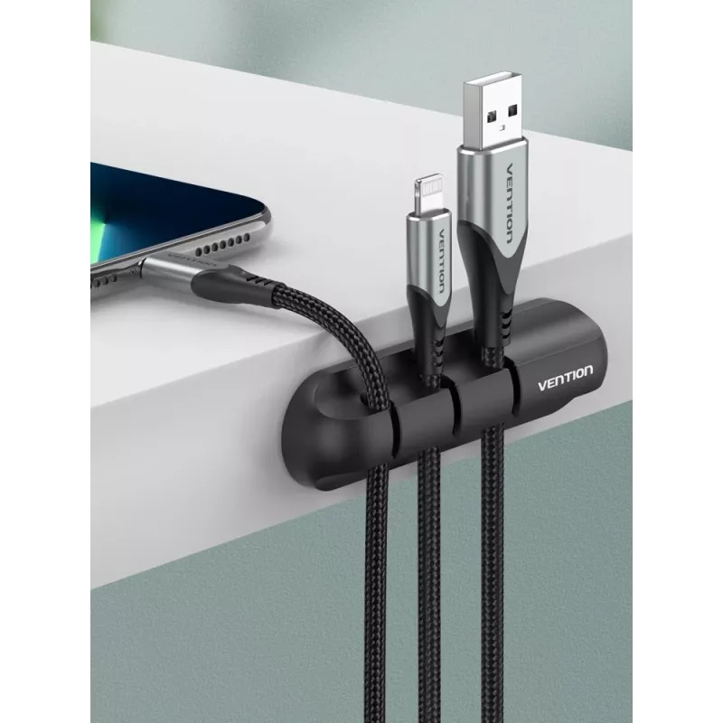 Vention 5 Ports Desktop kabel Manager Czarny