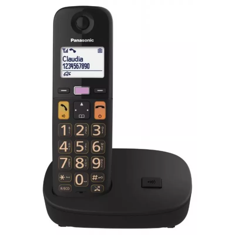 Telefon bezprzewodowy Panasonic KX-TGU110FXB z technologią bezprzewodową DECT