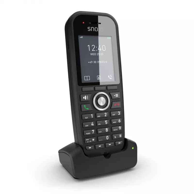 DECT telephone Snom M30 IP DECT Handset Wireless handset Czarny