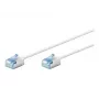 Goobay 74326 Ultra-Elastyczny Kabel Patch CAT 6A, Cienki, U/FTP, 0,15 m, Biały | Goobay