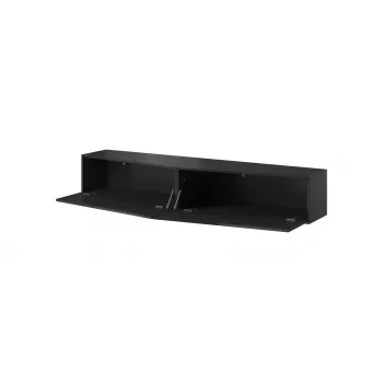 Cama stojak TV VIGO SLANT 180cm (2x90) czarny/czarny połysk