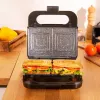 Cecotec Sandwich Maker | Rock’nToast 4in1 | 1000 W | Liczba płyt 4 | Czarny