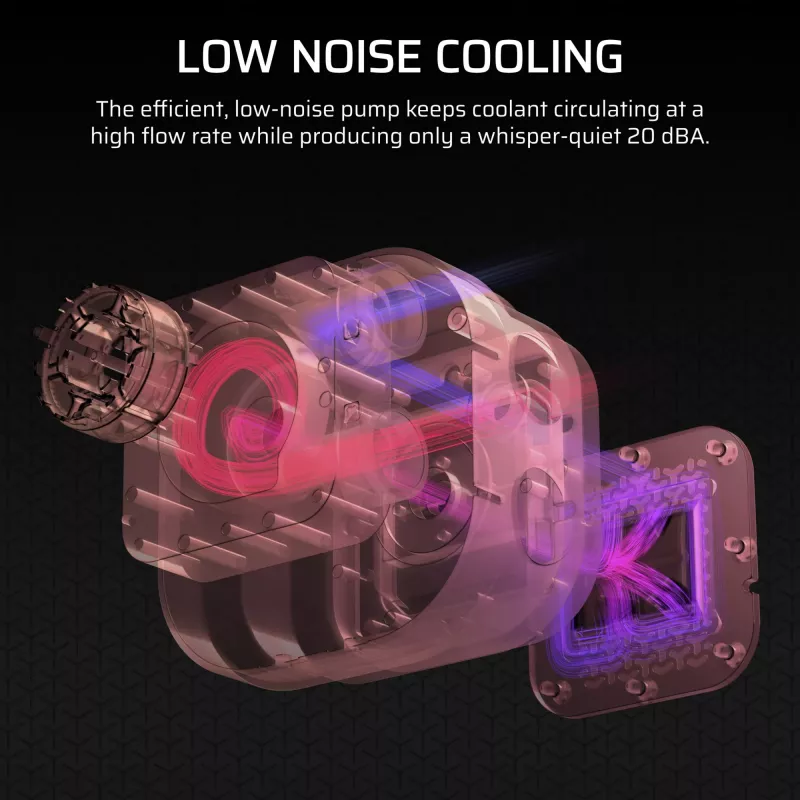 All-in-one liquid cooler Corsair Nautilus 240 RS LCD 12 cm biały
