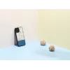 Etui na telefon man and wood do iPhone 12 Pro Max — niebieski kwiat na czarnym
