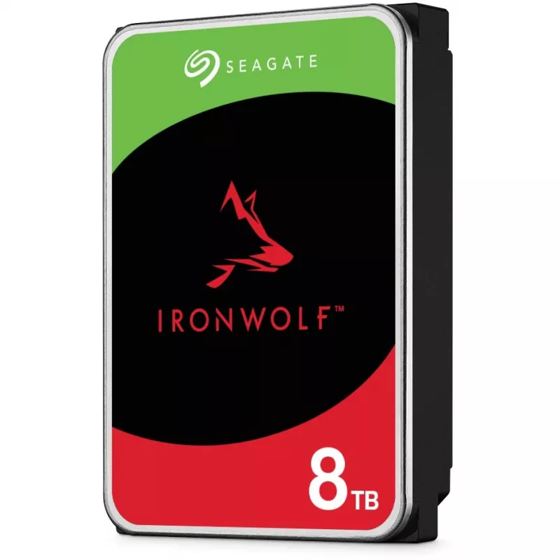 Bundle SEAGATE NAS HDD 2x8TB IronWolf 7200rpm 6Gb/s SATA 256MB cache 8.9cm 3.5inch 24x7 CMR for NAS and RAID Rackmount systems BLK