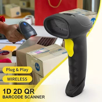Czytnik kodów kreskowych QOLTEC 50880 1D/2D USB — ręczny skaner z interfejsem USB