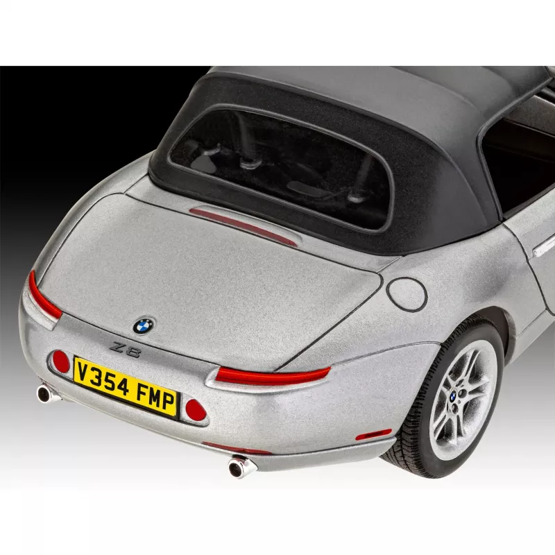 Model kolekcjonerski samochodu REVELL BMW Z8 1:24, zestaw metalowy do sklejania, gotowy model do ekspozycji