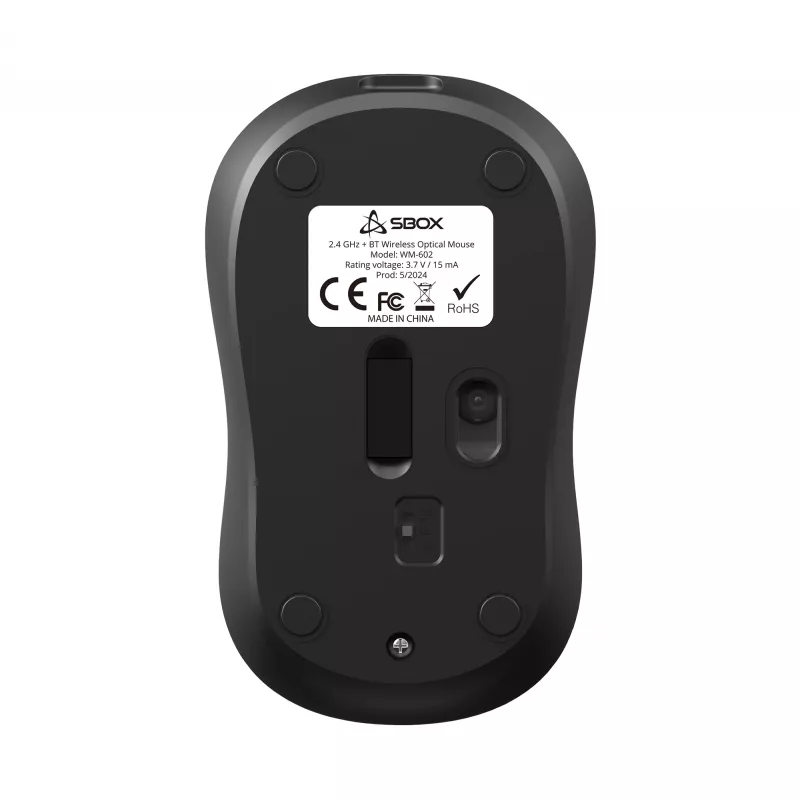 Mysz SBOX WM-602 Czarna Bezprzewodowa