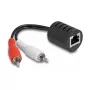 DeLOCK 87857 kabel audio 2 x RCA RJ-45 czarny czerwony biały