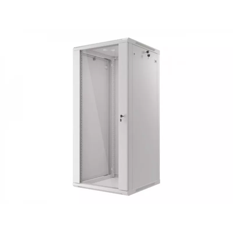 Szafa rackowa wisząca Lanberg 19'' 27U 600x600mm szara (drzwi szklane)