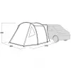 Easy Camp Eidfjord szary przedsionek tunelowy do busa, model 2025