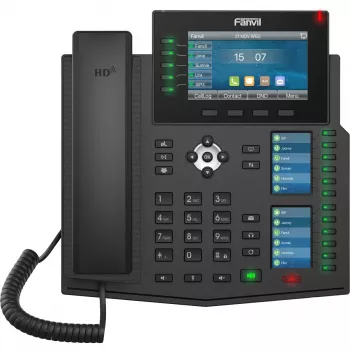 Telefon IP Fanvil X6U V2 czarny 20 linii LCD Wi-Fi