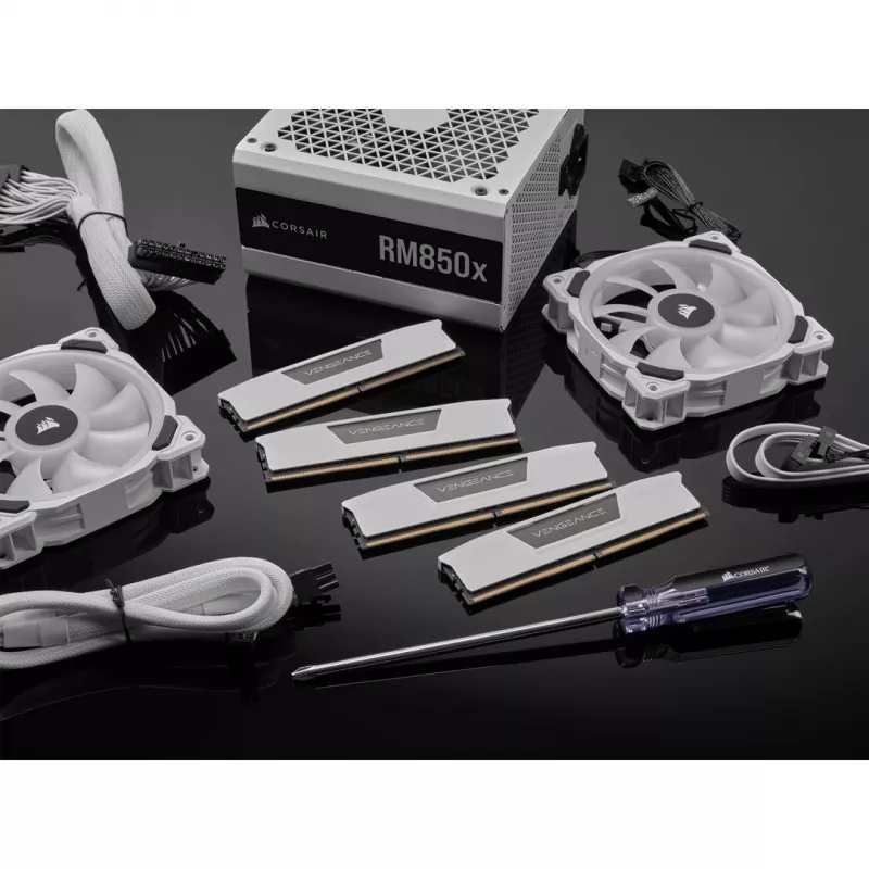 32 GB Corsair DIMM 5200 (2x 16 GB) Dual-Kit (wei. CMK32GX5M2B5200C40W. Vengeance. INTEL XMP)