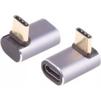 Adapter USB-C ShiverPeaks 14-05037 4.0 kąt 90°, złącze USB-C kątowe