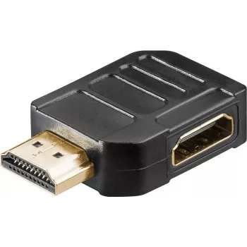 Goobay HDMI™-Winkeladapter 270° horizontal, 8K @ 60 Hz, Gold-Plated (65750)