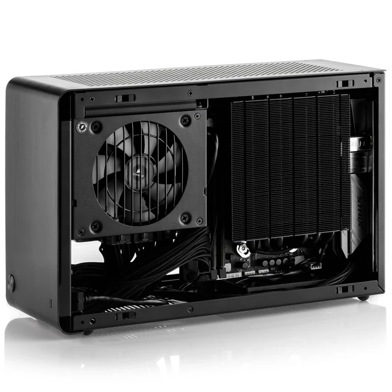 DAN Cases A4-SFX V4.1 - Srebrny + Alpenföhn Czarny Ridge - 120mm