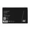 Akumulator kwasowo-ołowiowy szczelny zielony Cell AGM12 6 V 7000 mAh Czarny