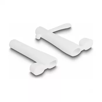 DeLOCK osłona przeciwpyłowa na męskie złącze USB Type-C i męskie złącze Apple Lightning, zestaw 2 sztuki, biały