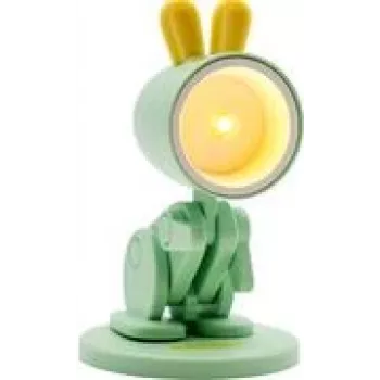 Lampa stołowa LED RealPower 486318 Zielona Żółta 1 żarówka Zasilana bateriami